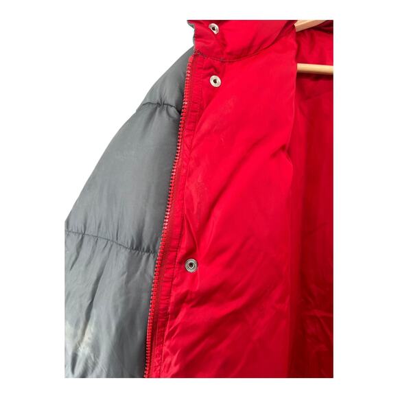 Vintage L.L. Bean Jim Whittaker Down Puffer Jacket Men’s L Gray Red USA - Picture 9 of 16